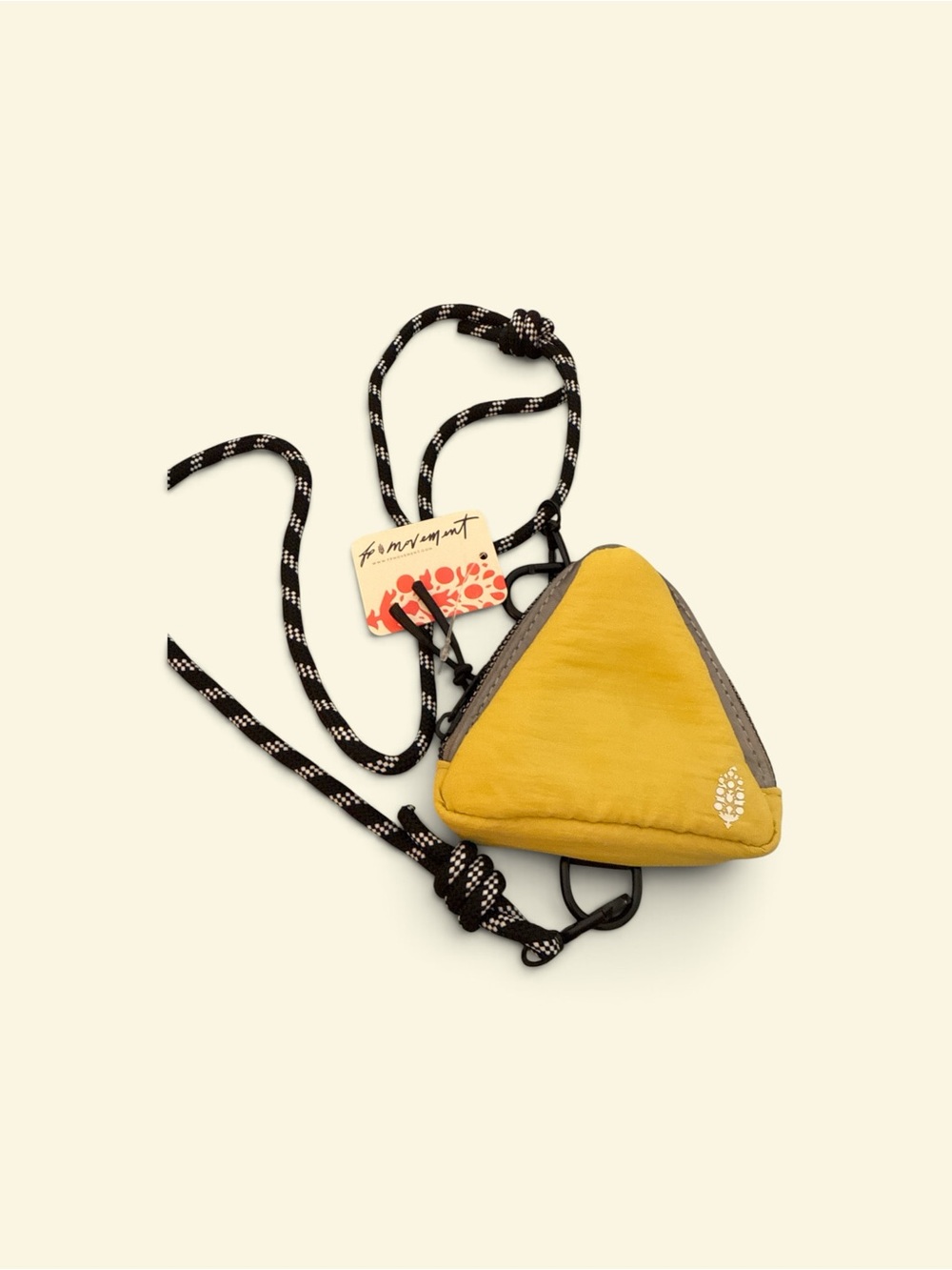 Free people Triangle Crossbody Pouch in Mustard Yellow